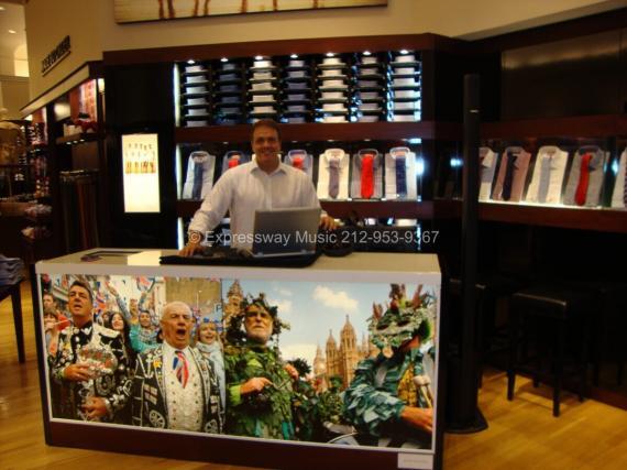 In Store Disc Jockey In store DJ NYC (Thomas Pink Madison Ave)