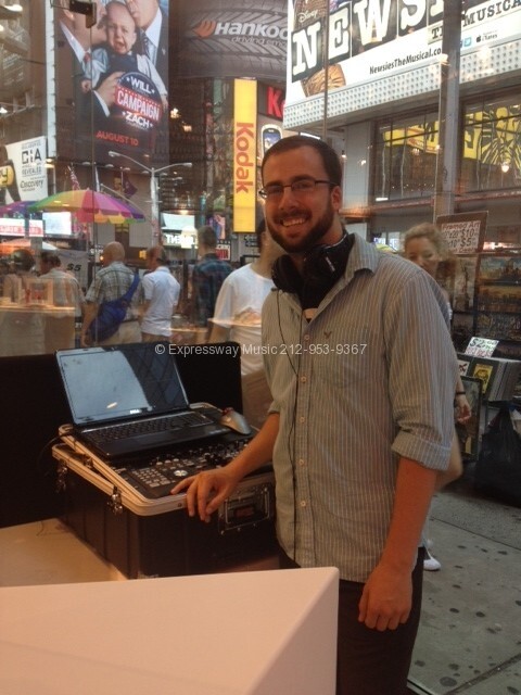 In Store DJ Expressway Music DJ in store in times square