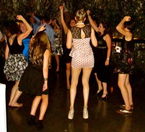 Bridesmaids having a blast!