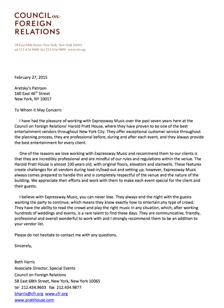 harold pratt house preferred dj 212 953 9367 pratt letter of recommendation
