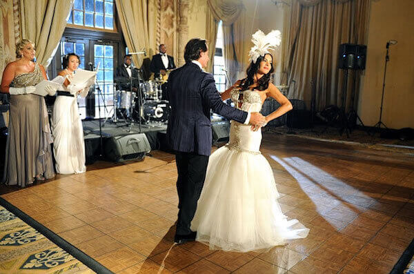Portable Dance Floor NYC Portable dance floor at Wedding during first dance