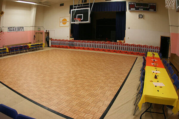 Expressway Music Portable Dance Floor Portable Dance Floor in Gym